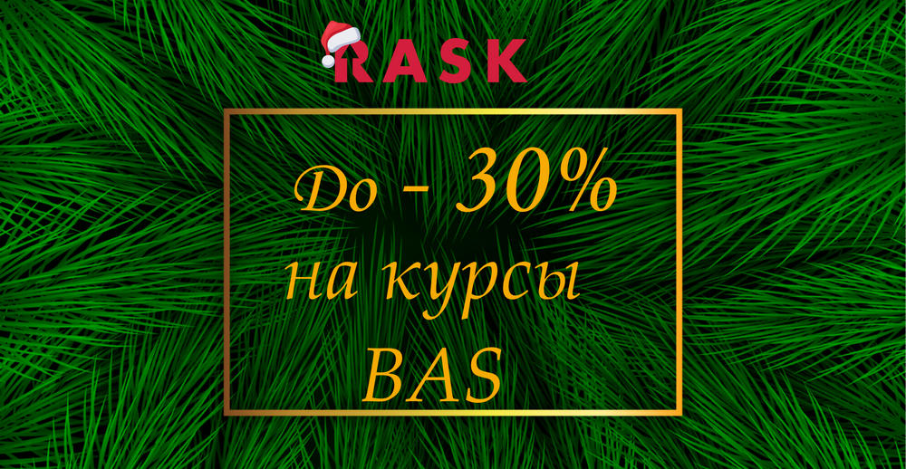 30% на учебные программы BAS – Новогодняя акция!
